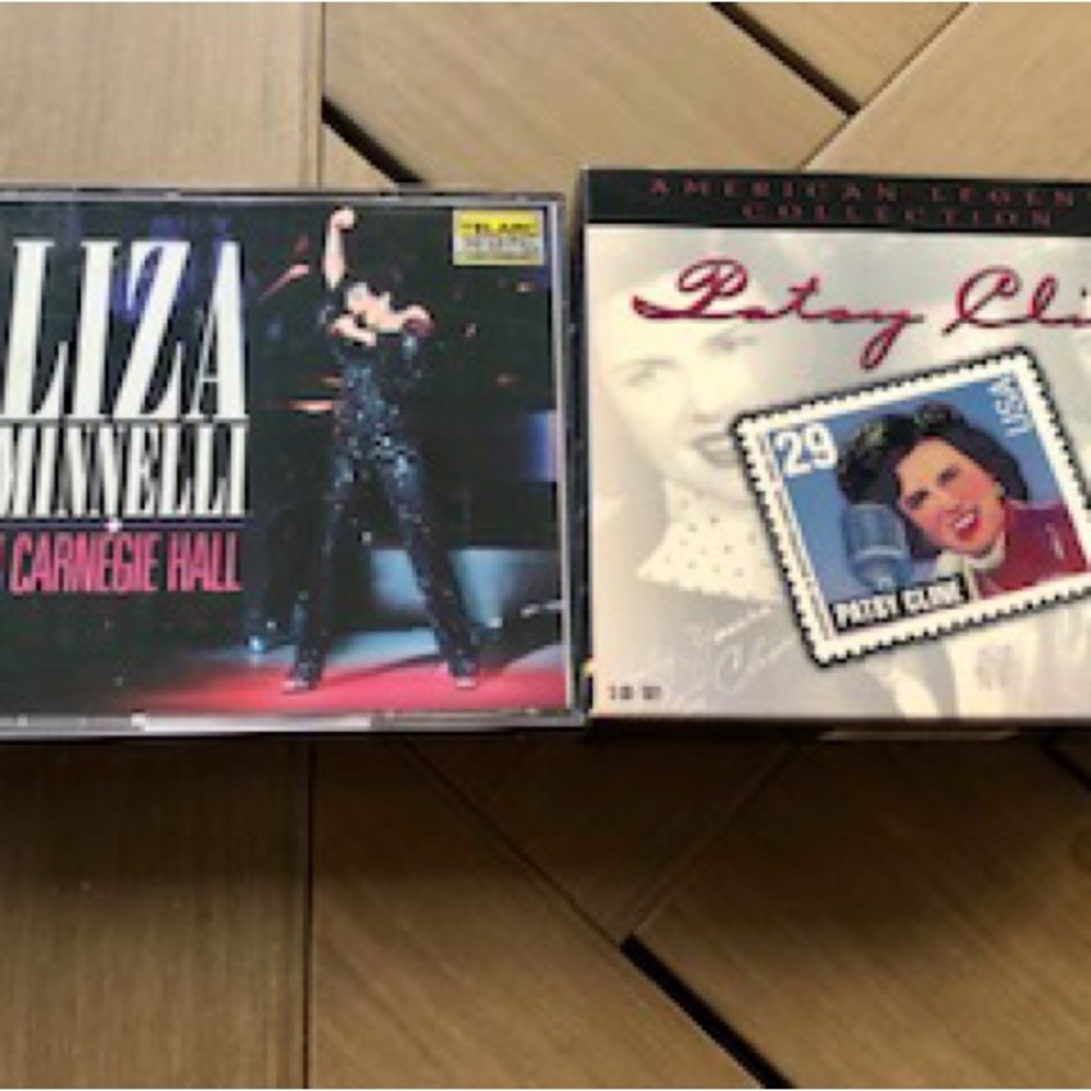 NWT Liza Minnelli at Carnegie hall & Patsy Cline American legend CDs